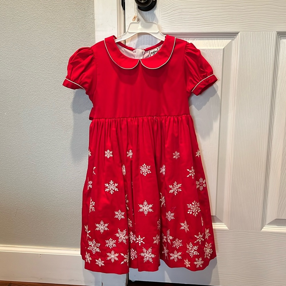 Girls 6T Christmas dress like new!